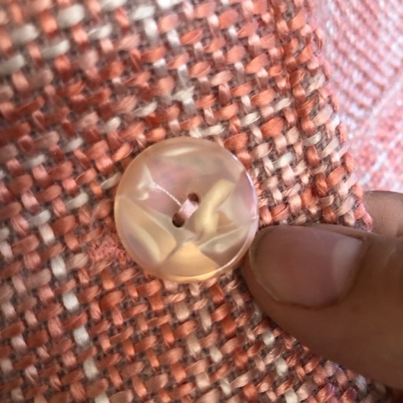 Vintage GEORGIOU Studio Three Button Closure Tweed Wool Blend Notched Lapel Sz 8 - Picture 4 of 16